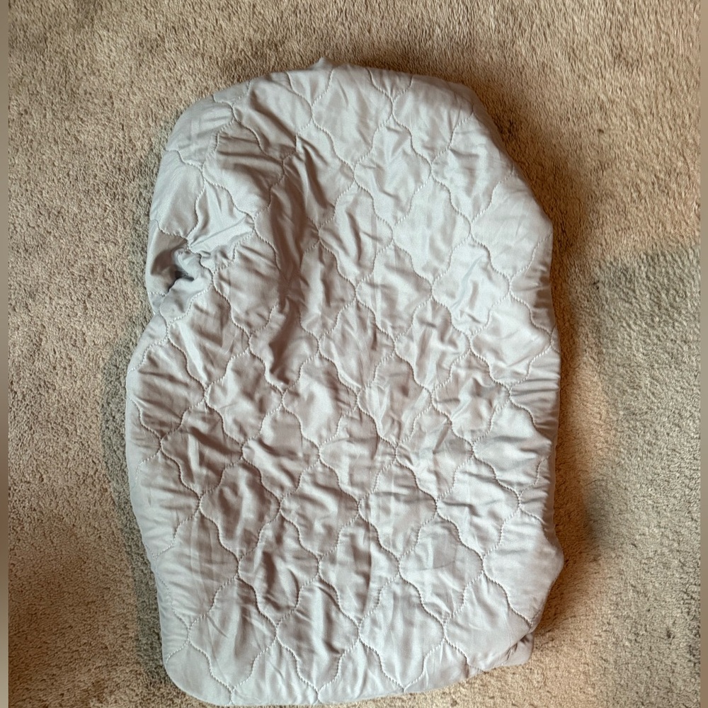 Minicrib mattress cover grey